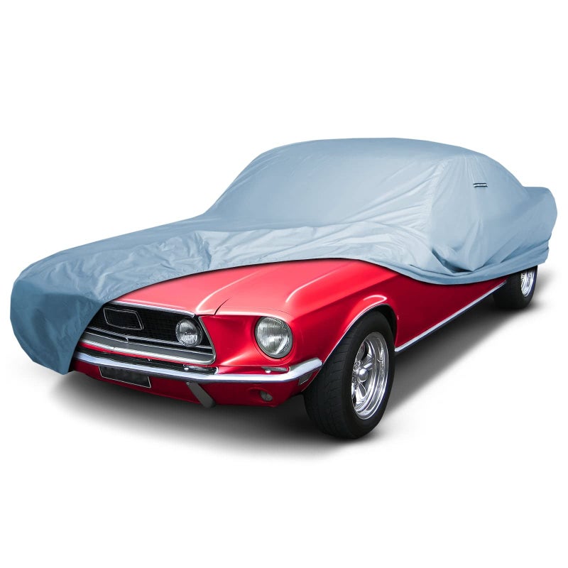 iCarCover غطاء سيارة مخصص iCarCover لسيارة فورد موستانج 1964-1968 مقاوم للماء لجميع الأحوال الجوية، واقي من المطر والثلج والأشعة فوق البنفسجية، غطاء خارجي كامل مقاوم للعوامل الجوية، داخلي وخارجي - Image 1
